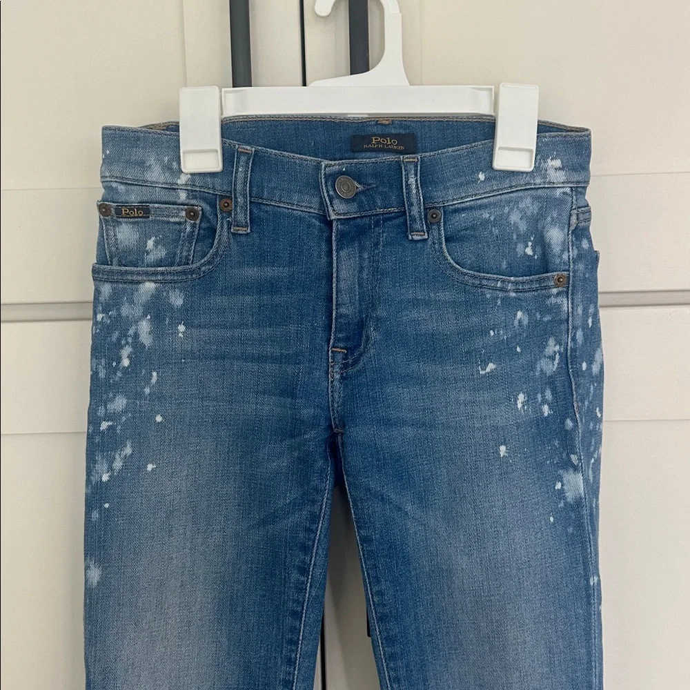 Polo by Ralph Lauren The Tompkins Splatter Paint Skinny Jeans